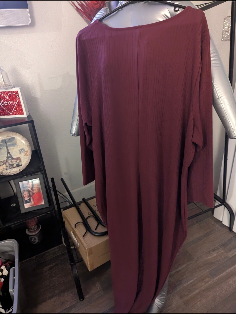 NWT- Lane Bryant: Burgundy Dress Sz 26/28 - Picture 5 of 9
